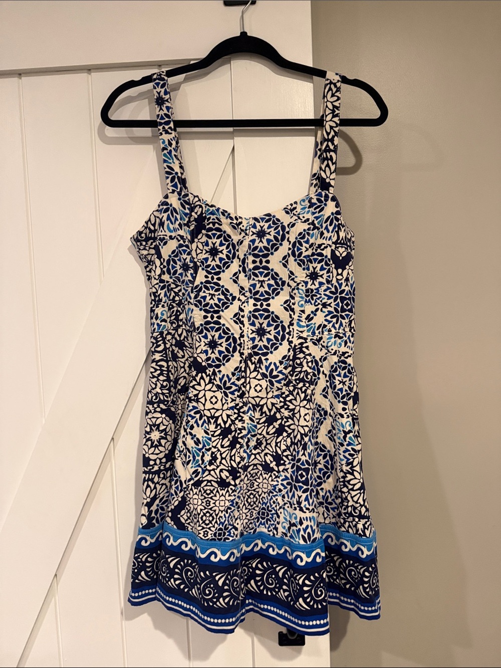 Blue Patterned Summer Dress